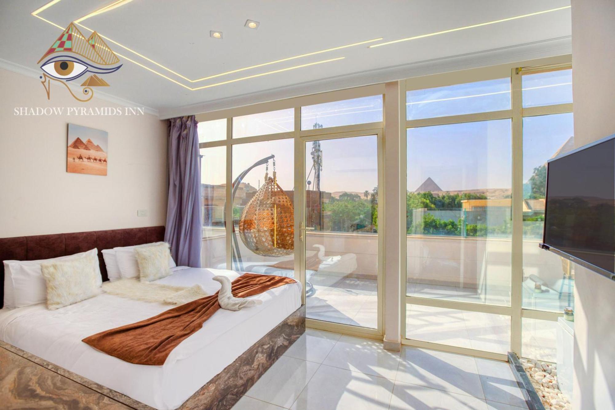 Shadow Pyramids Suites And Jacuzzi Kafret el-Gabal エクステリア 写真
