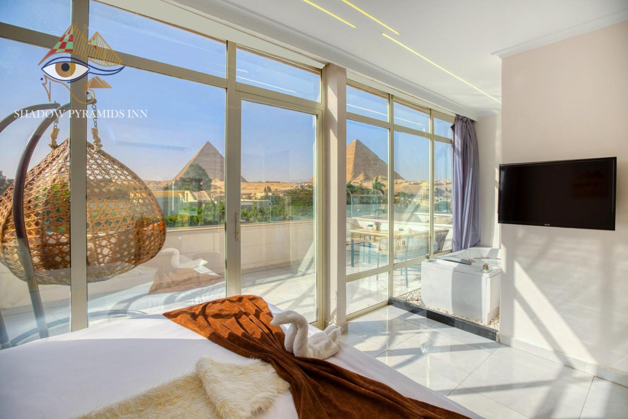 Shadow Pyramids Suites And Jacuzzi Kafret el-Gabal エクステリア 写真